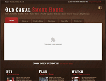 Tablet Screenshot of oldcanalsmokehouse.com